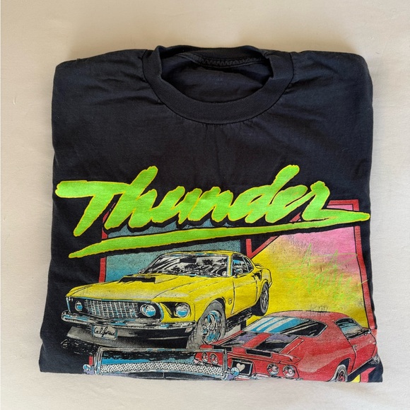 Brandy Melville Black Thunder Tee - Picture 1 of 4